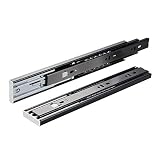 1Paar Schubladenführungen Soft Close Push to Open Schubladenschienen Vollauszug 250mm Tragkraft 45Kg Stumm Schienen für Schubladen Mit Dämpfer