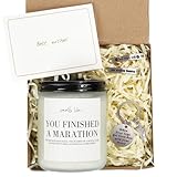 Gifts for Runners, Marathon Gift for Runners Men, Women, Half Marathon Runner Gifts Female, Male, Candle Shoe Tags Keychain, Valentines Day Running Gift Ideas
