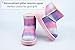 Tounsol Girls Snow Boots Fashion Sequin Warm Non-Slip Comfortable Winter Boots colorful Size 1