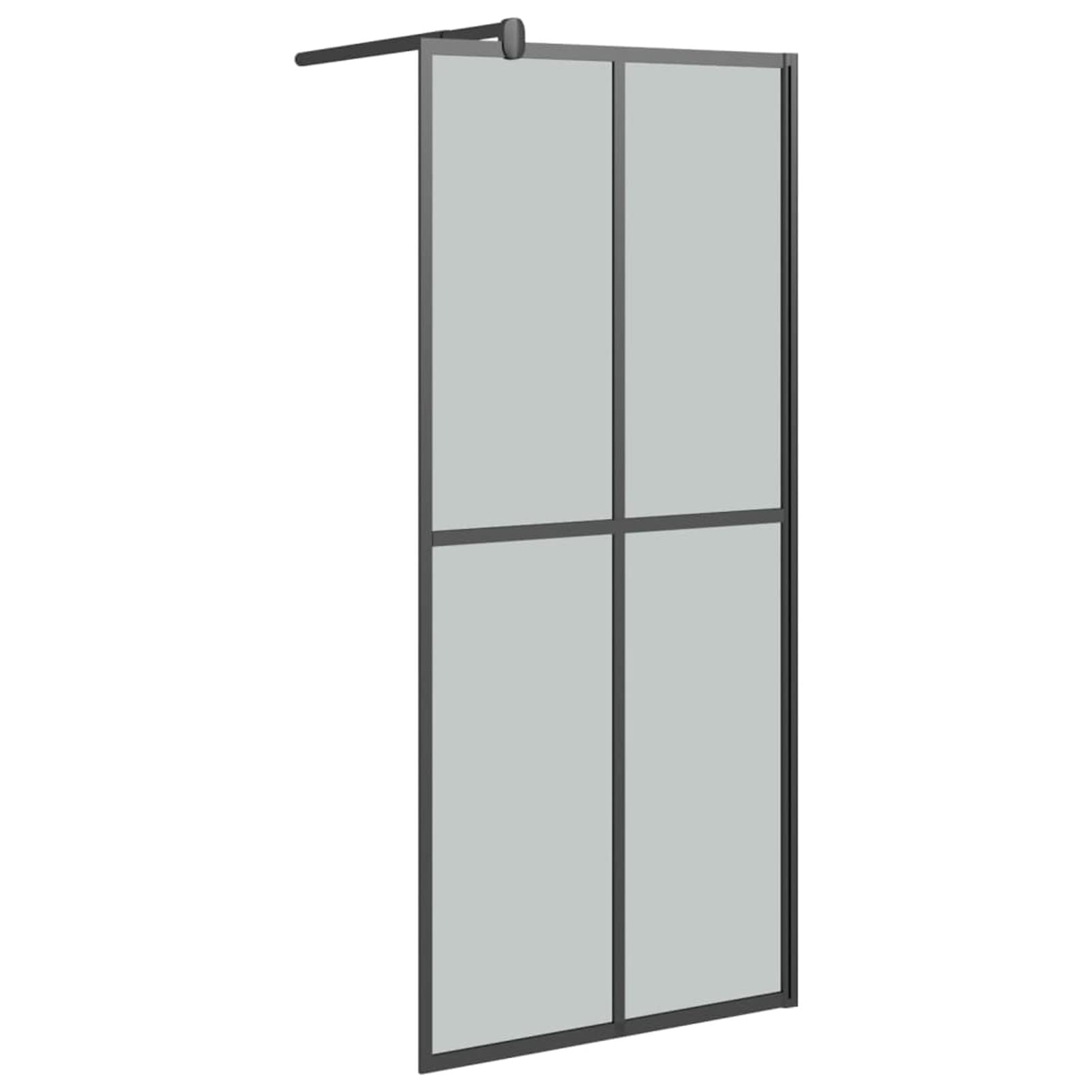 LAPOOH Mampara de Ducha accesible Vidrio Templado Oscuro 80x195 cm, Mampara Bañera, Mampara Baño Ducha, Cabina De Ducha, Mampara Baño