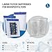 Esctabalt 10 Count Large Filter Cartridges Compatible with Whisper Bio Bag Filters, Large Aquarium Filter Cartridge for Whisper 20i 40i, IQ20/30/45/60, PF20/30/40/60 and Repto Filter