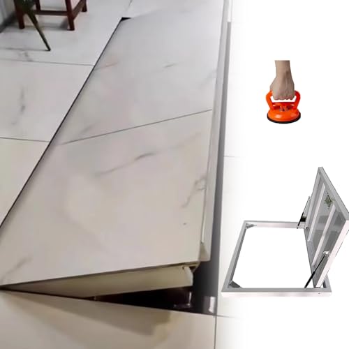 Couvercle vide sanitaire encastré 90x60 anti trébuchement pour trappe de toiture - 2