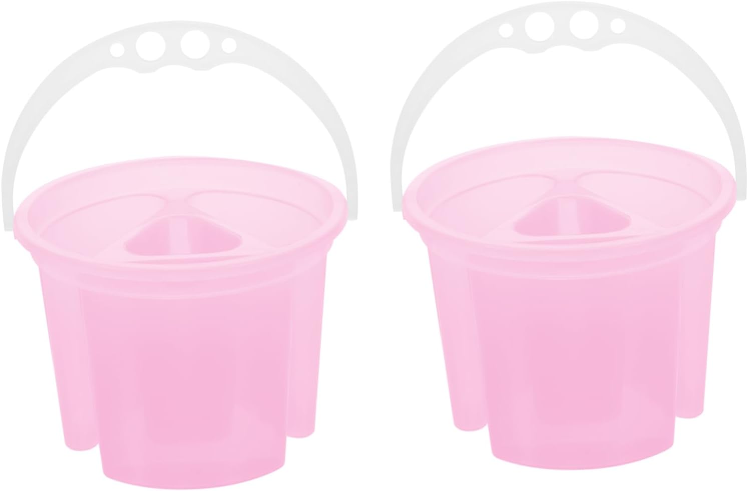 jojofuny 2pcs Paint Brush Basins Pen Wash Bucket Portable Art Supply for Artists Boys and Girls