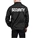 PROPPER Men's Standard Uniform Security Snap Front Windbreaker, Black