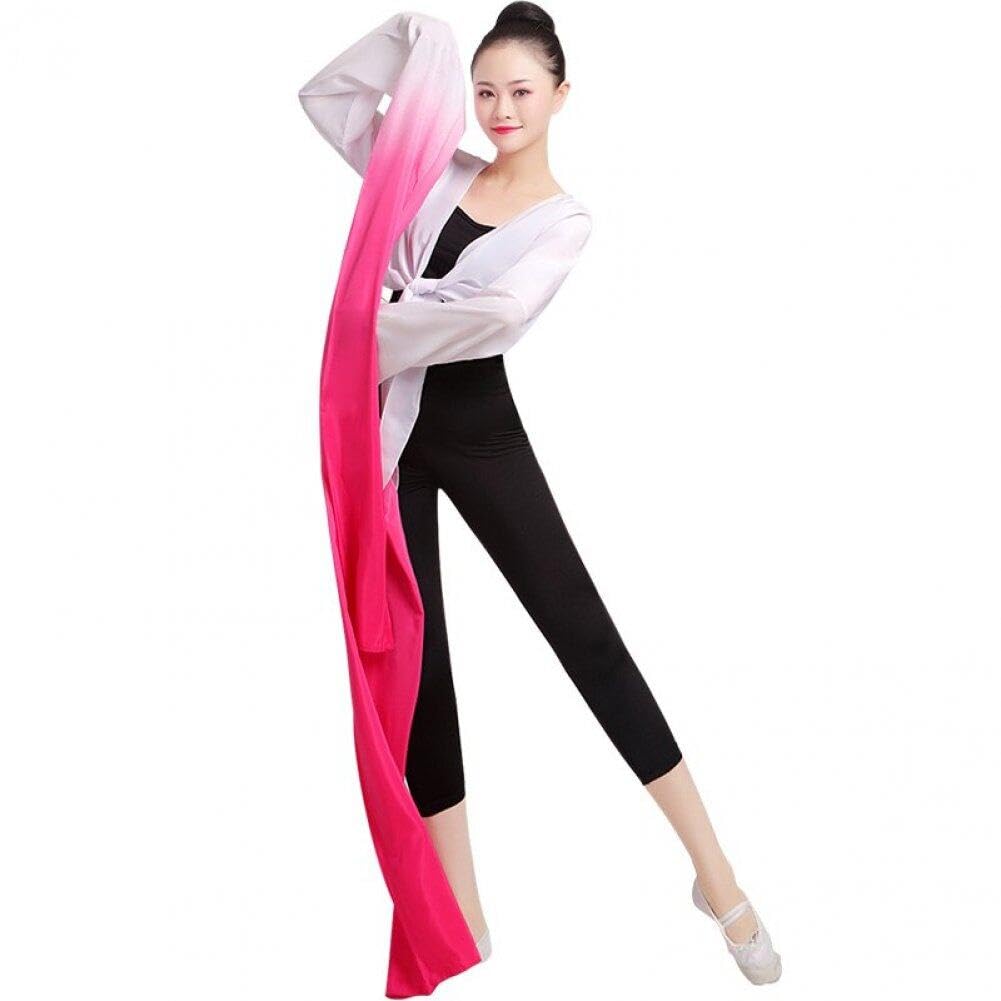 Danlai White Rose Chinese Dance Water Sleeves Shuixiu Dance Sleeves Adult Practice Performance Dress Split Opening Sleeves