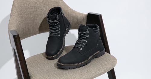 Image of Jousen Mens Boots Fashion Casual Boot Hiking Zipper Chukka Boots for Men
