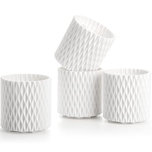 Avla A-MAKEUPBRUSHHOLDER-PP-W-4P 4 Pack Makeup Brush Holder, 360° Rotating Makeup Brush Organizer, 5 Slot Plastic Spinning Pencil Storage Cup thumb #7