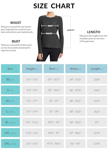 Baleaf Long Sleeve Workout Tops For Women Ultral Soft Base Layer Running Shirts Active Athletic Lightweight Zipper Pocket Thumbholes Heather Black M thumb #6