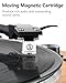 SeeYing Vinyl Record Player with Built in HiFi Speakers, Bluetooth Belt Drive Turntable for Vinyl Records with Magnetic Cartridge, Auto Stop and Warm Light Design