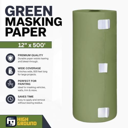Image of High Ground Green Economy Masking Paper, Multiple Sizes (12 inch x600')