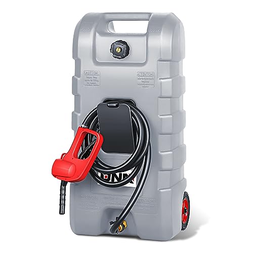 ‎DNA MOTORING 58L Portable Fuel Caddy Tank Container for Gasoline Diesel Light Oil,13 Gallon...