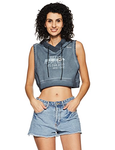 Image of Reebok Women's Cotton Regular Fit Hooded Sweatshirt