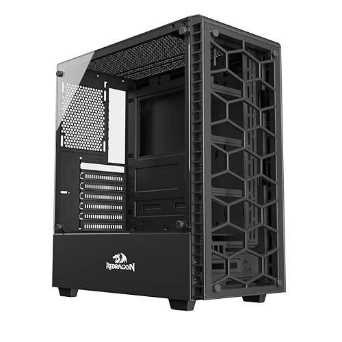 Image of Redragon - GC-624 - ATX Gaming PC Case - Tempered Glass Gaming PC Case - Computer with Side Tempered Glass Panel and a Magnetic Dust Filter