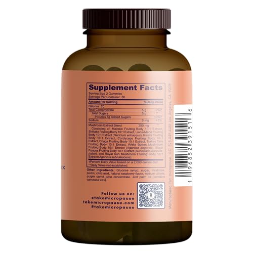 Image of So Mush Support Hormone Free Gummies for Menopause - Supports Energy, Focus, Immunity, Gut Health and More. 10 Functional Mushrooms (30 Servings)
