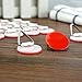 Artliving 2cm Invisible Disc Adhesive Plate Hanger Set Vertical Plate Holders (20 pack)