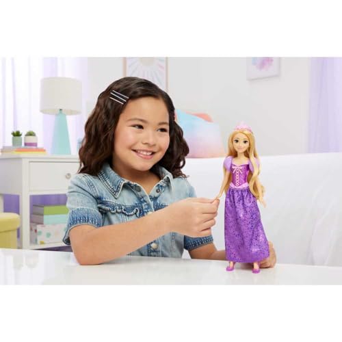 image for Mattel Disney Princess Rapunzel Doll in Sparkling Fashion with Removab