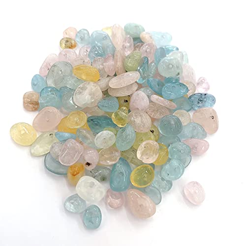 Amazon.co.jp: 穴あき さざれ石 10g 高質 ミックスベリル 44粒