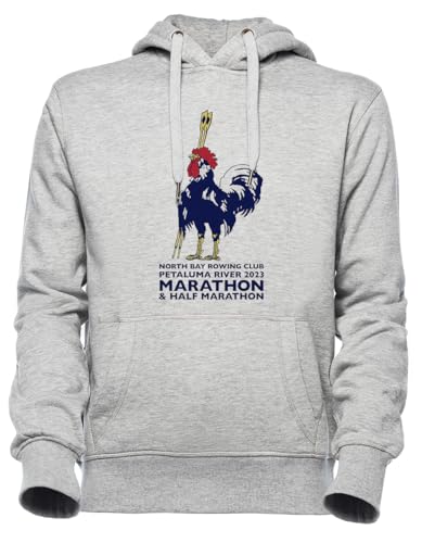 Sweat à capuche Luxogo Nbrc 2023 contre le froid après marathon hoodie gris unisexe