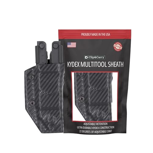 Image of Clip & Carry Kydex Multitool Sheath for Gerber MP600 ~Fits bluntnose & needlenose Models~ Made in USA (Multi-Tool not Included) Multi Tool Holder Holster