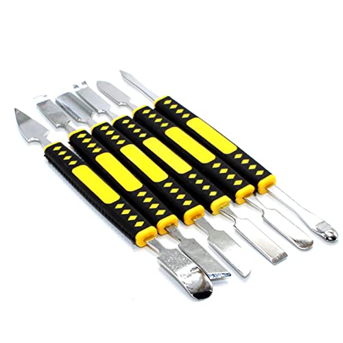 Crowbar Set Metal Crowbar Double-Ended Metal Crowbar Mobile Phone Disassembly Tool Set Professional Opening Pry Tool Metal Crowbar 6 Piece Metal Crowbar For Mobile Phone Disassembly Tool Metal Crowbar #TOP2