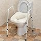 NRS Healthcare n36974 Mowbray Toilettensitz und Rahmen Lite – Breite verstellbar – fertig montiert