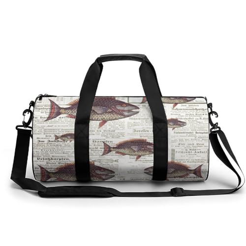 Sac de voyage rétro poisson le sac week-end idéal pour votre prochaine randonnée