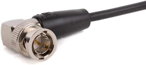 Miniatura 2 de Cámara de madera en espiral BNC a BNC Cable 10 reposo a 20 extendido conectores de ángulo recto HD SDI para sistemas inalámbricos y monitores de a