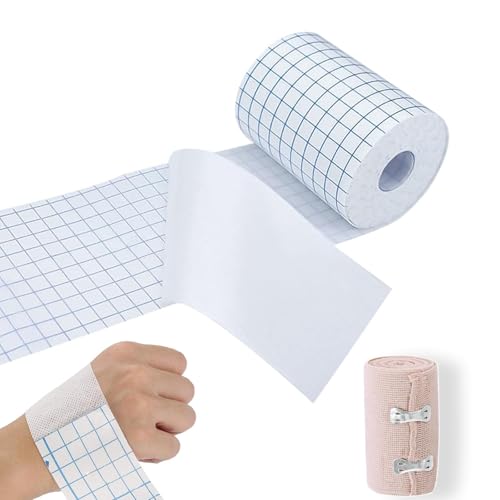 Fixomull Stretch 10cm x 10m Fixierpflaster Rolle aus Vliesstoff Hautfreundliches Atmungsaktiv Wasserabweisend mit Eine Elastische binde Bandage Zum Befestigen von Pflasterarten