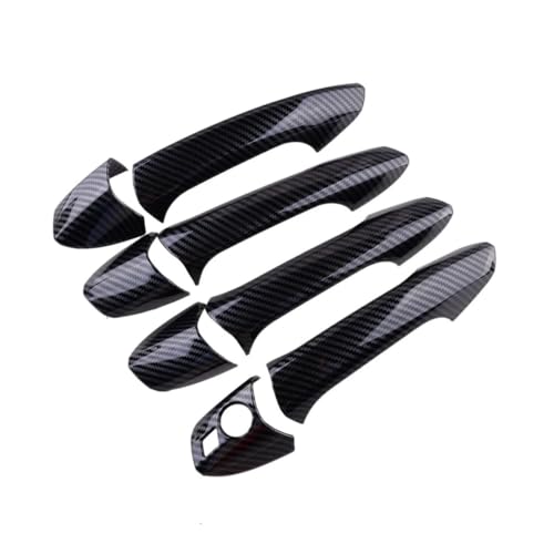 Couvercle poignée porte extérieure Benz W204 W212 X204 plastique texture carbone noir