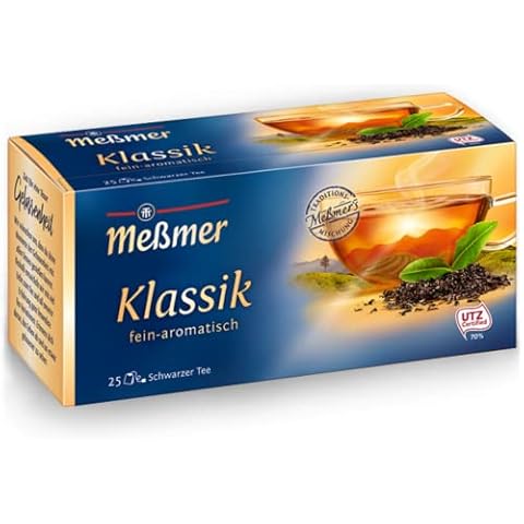 Meßmer Klassik | Schwarzer Tee | fein-aromatisch | 25 Teebeutel | Vegan | Glutenfrei Cover