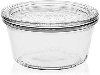 SET OF SIX 290ml Weck Jars. German Made Classic Design. Model 740