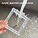 Acrylic Cookie Stencil Holder, 3.54x3.54 in Magnetic Cookie Stencil Frame for Royal Icing Sugar Cookie Stenciling Airbrushing, Acrylic Cooking Decorating Tool, Stencils Helper