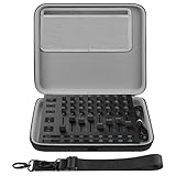 Geekria Funda rígida de viaje compatible con Novation Launch Control XL 3, controlador MIDI AlphaTheta Slab, bolsa de transporte para mezclador de audio (gris oscuro)
