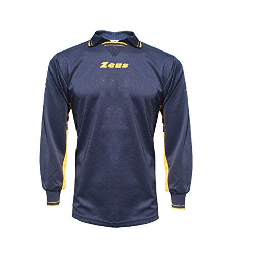 GK MAGLIA MONOS PORTIERE CALCIO CALCETTO ZEUS TORNEO SCUOLA SPORT BLU-ARANCIO TAGLIA S