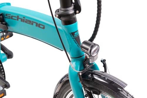 F.lli Schiano Galaxy, E Bike Klappbar 20 Zoll, 36V 10.4Ah Abnehmbarer Akku, Motor 250W 40Nm,...