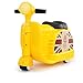 Produktbild SUPRIEE-TOY Baby Schaukelpferd Motorrad Koffer Zwei-in-One-Koffer kann männliche und weibliche Baby Trolley Fahren Plüsch Schaukelpferd Spielzeug (Farbe : Gelb)