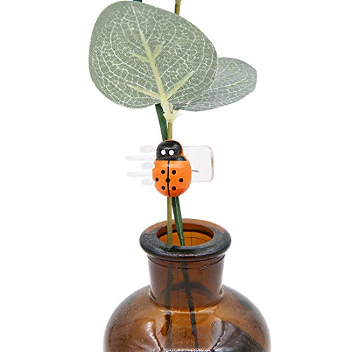 Unigift 60 Pcs Orchid Clips,30 Pcs Dragonfly Plant Clips And 30 Pcs Ladybug Garden Plant Support Clips, Flower Vine Stem Clips For Garden Plant Decoration #TOP2