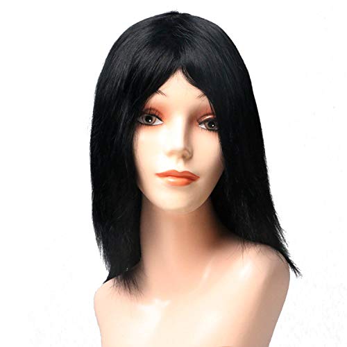 Original Unprocessed Human Hair Short Wigs Hot Roll Free Style #1 8'' Wigs for Women