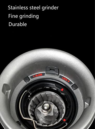 Programmierbare Kaffeemaschine Espressomaschine Halbautomatische Heim- und Gewerbekaffeemaschine mit Mahlfunktion Silber – Bild 4