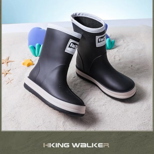 IWIHMIV Kids Rain Boots Non Slip Rain Boots Boys Girls Lightweight Comfortable Rubber Rainboots for Outdoor Play3