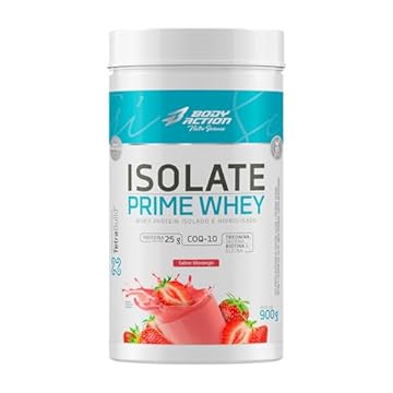 Isolate Prime Whey 900g Sabor Morango Bodyaction