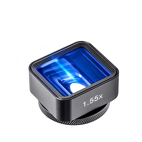1.55X Anamorphic Lens for iPhone 12 Pro Max Phone Movie Lens Shot by FilmicPro Smartphone Filmmaking Cinematic Deformation Lens