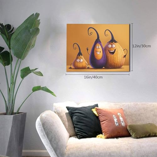 Peinture murale Aubergine surprise tableau d'art chic 30x40 - 4