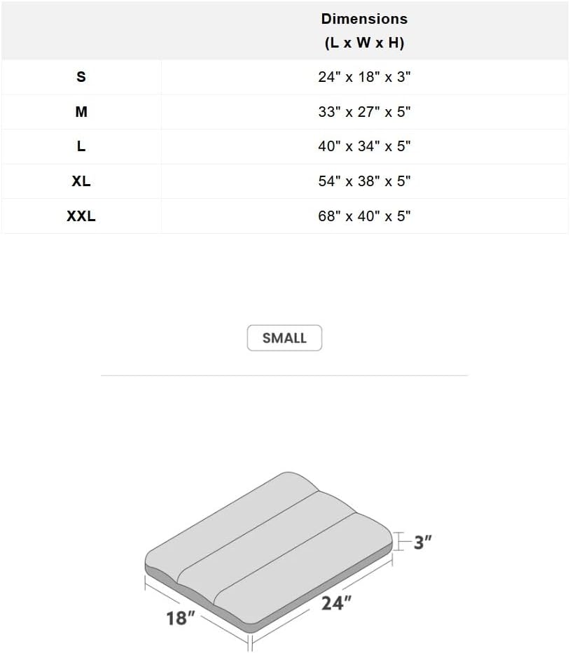 Miniatura 9 de K9 Ballistics Almohada rectangular resistente para perros S, funda extraíble, lavable, duradera y resistente al agua, cama para perro hecha para