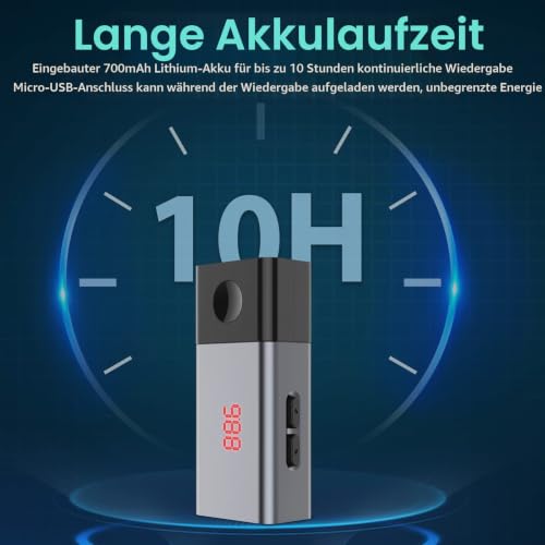 Bluetooth FM Transmitter, Wireless Auto Radio Bluetooth Adapter Car Kit Kfz-Einbausatz FM Modulator...