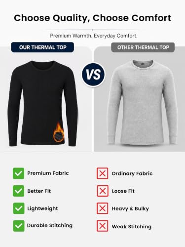 Image of BODYCARE Men's Slim Fit Thermal Top Round Neck Full Sleeves Pack Of 1