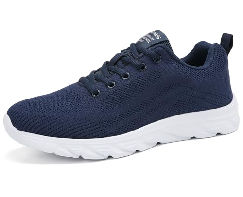 [SIXSPACE]スニーカー ウォーキングシューズ ランニングシューズ 運動靴 メンズ 通気 軽量 滑り止 スポーツ 男女兼用 23.5cm