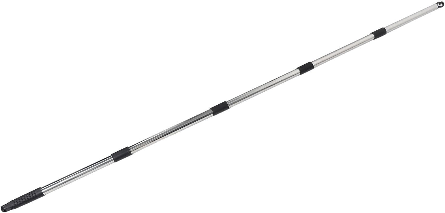 Homoyoyo Retractable Clothesline Support Pole for Laundry 6ft Heavy Duty Stainless Steel Telescopic Design Portable Clothes Drying Line Prop for Patios and Balconies Prevents Garment