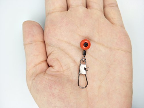 ICE SEA 50pcs-150pcs/box Fishing Sinker Slides Hook Shank Clip Swivels Snaps Connector Fishing Line Sinker Slider Tackle Box Kit (50pcs)