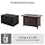 walnest 43 Inch Outdoor Fire Table with Ceramic Tile Tabletop Propane Fire Pit Table 60,000 BTU Gas FirePit CSA Certified Wicker Rattan Fire Table with Lid Glass Rock Wheels Waterproof Cover Gloves